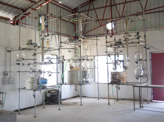 Inside pilot plant